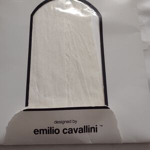 Italian Designer Emilio Cavallini Vintage Ivory Opaque  Luxury Pantyhose